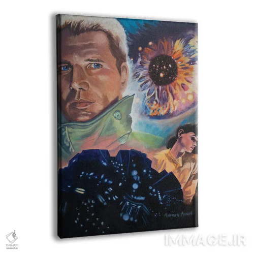 تابلو بلید رانر (فیلم یا مسابقهدهنده تیغهدار) اثر آندریا آلوین - نمای پرسپکتیو محصول