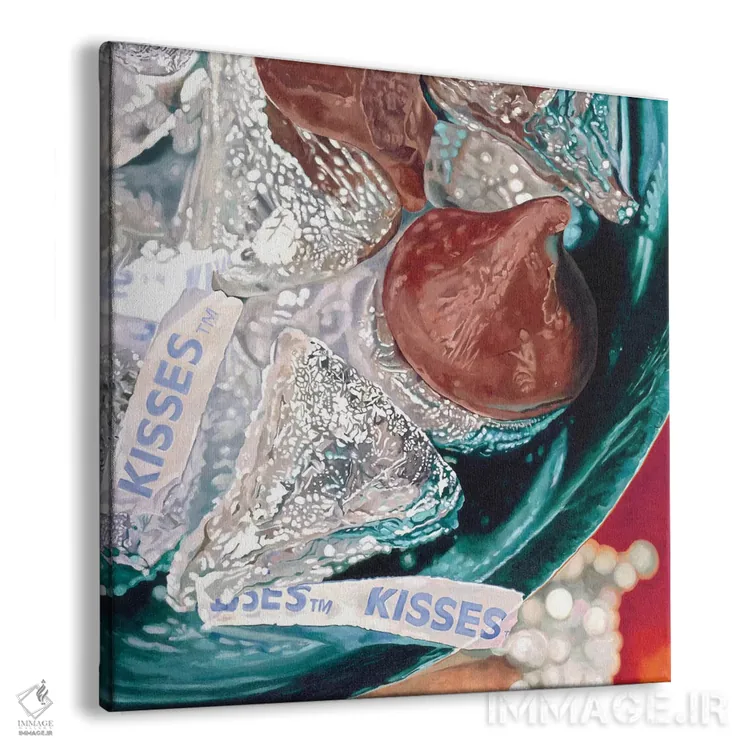 تابلو بوسههای بزرگ اثر آندریا آلوین - نمای پرسپکتیو محصول