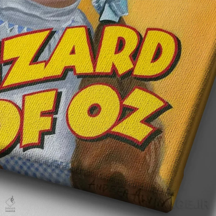 تابلو دوروتی (نام دخترانه) اثر آندریا آلوین - نمای نزدیک بافت بوم