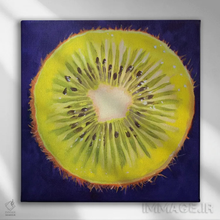 تابلو کیوی (میوه) اثر آندریا آلوین - نمای روبهرو روی دیوار