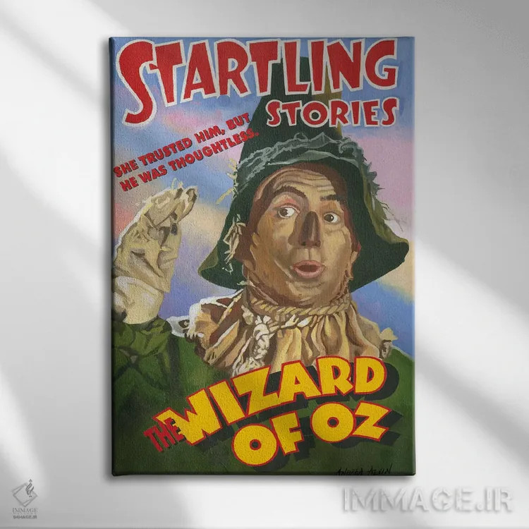 تابلو مترسک اثر آندریا آلوین - نمای روبهرو روی دیوار