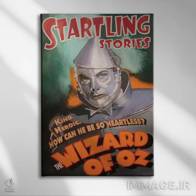 تابلو مرد حلبی اثر آندریا آلوین - نمای روبهرو روی دیوار