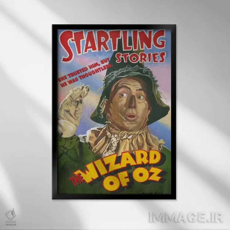 تابلو مترسک اثر آندریا آلوین - نمای قابدار مشکی