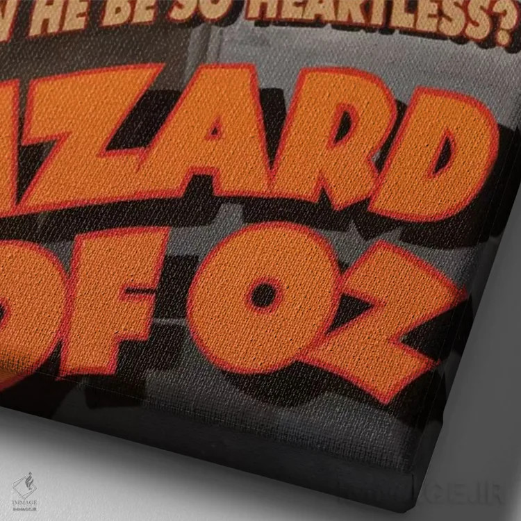 تابلو مرد حلبی اثر آندریا آلوین - نمای نزدیک بافت بوم