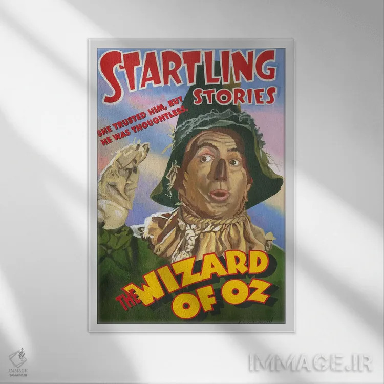 تابلو مترسک اثر آندریا آلوین - نمای قابدار سفید