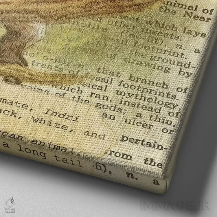 تابلو I (حرف الفبا) اثر فایو بای فایو کالکتیو - نمای نزدیک بافت بوم