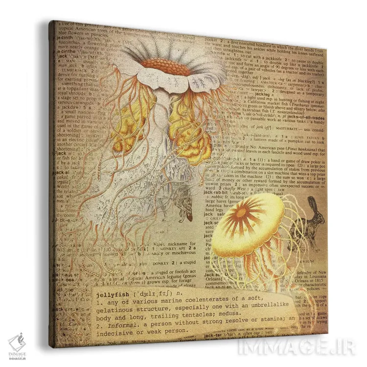 تابلو J (حرف الفبا) اثر فایو بای فایو کالکتیو - نمای پرسپکتیو محصول