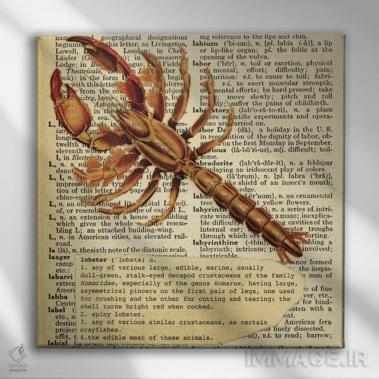 تابلو L (حرف الفبا) اثر فایو بای فایو کالکتیو - نمای روبهرو روی دیوار