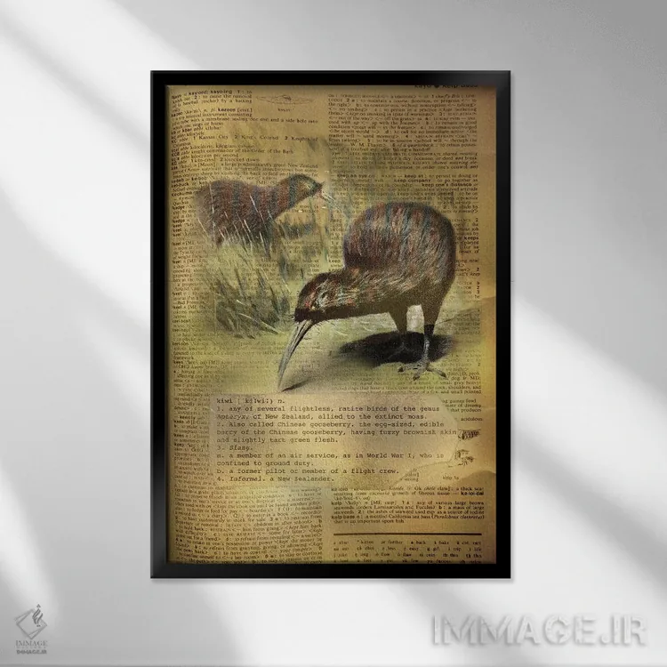 تابلو K (حرف الفبا) اثر فایو بای فایو کالکتیو - نمای قابدار مشکی