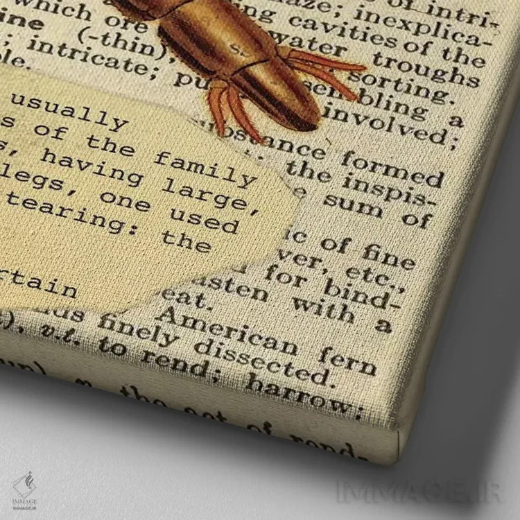 تابلو L (حرف الفبا) اثر فایو بای فایو کالکتیو - نمای نزدیک بافت بوم