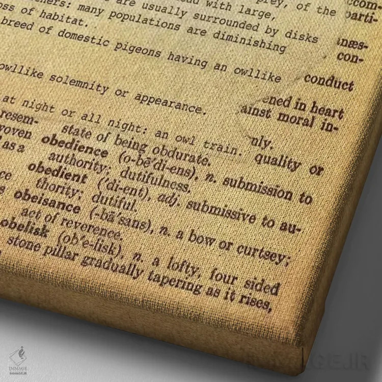 تابلو O (حرف الفبا) اثر فایو بای فایو کالکتیو - نمای نزدیک بافت بوم