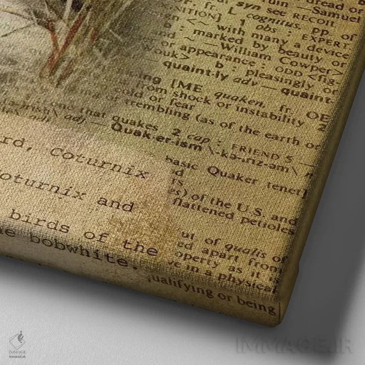 تابلو Q (حرف الفبا) اثر فایو بای فایو کالکتیو - نمای نزدیک بافت بوم