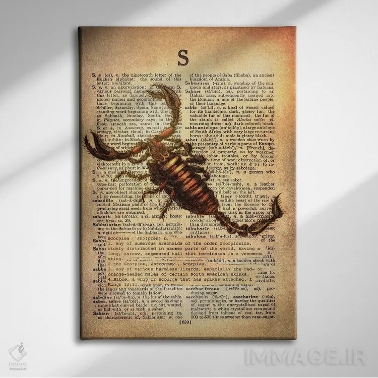 تابلو S (حرف الفبا) اثر فایو بای فایو کالکتیو - نمای روبهرو روی دیوار