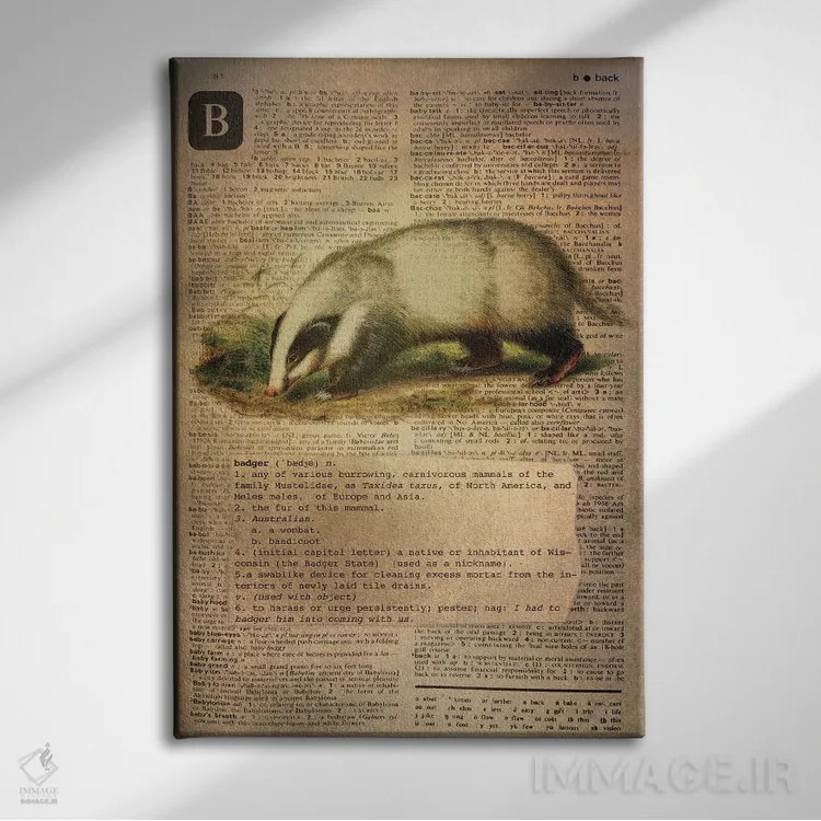 تابلو B (حرف الفبا) اثر فایو بای فایو کالکتیو - نمای روبهرو روی دیوار