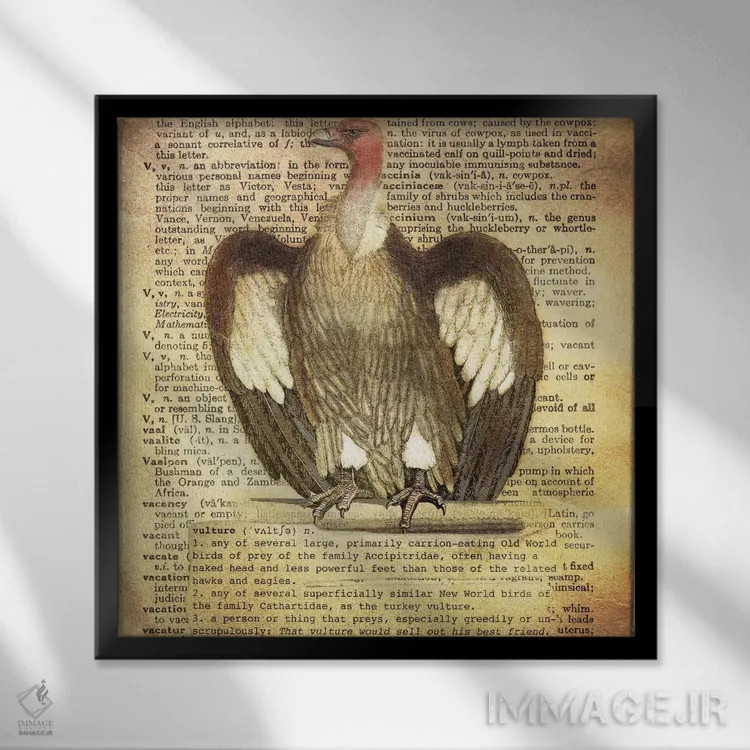 تابلو V (حرف الفبا) اثر فایو بای فایو کالکتیو - نمای قابدار مشکی