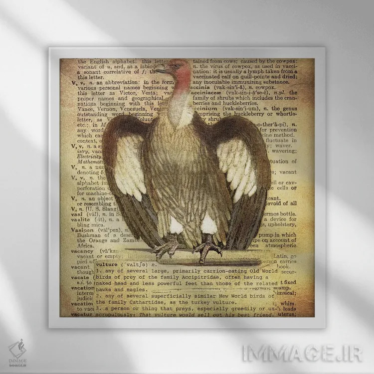 تابلو V (حرف الفبا) اثر فایو بای فایو کالکتیو - نمای قابدار سفید