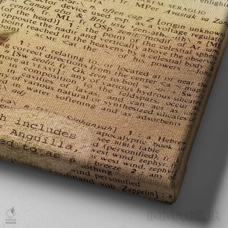 تابلو Z (حرف الفبا) اثر فایو بای فایو کالکتیو - نمای نزدیک بافت بوم