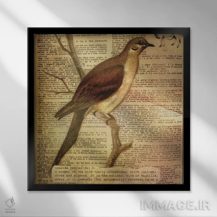 تابلو Z (حرف الفبا) اثر فایو بای فایو کالکتیو - نمای قابدار مشکی