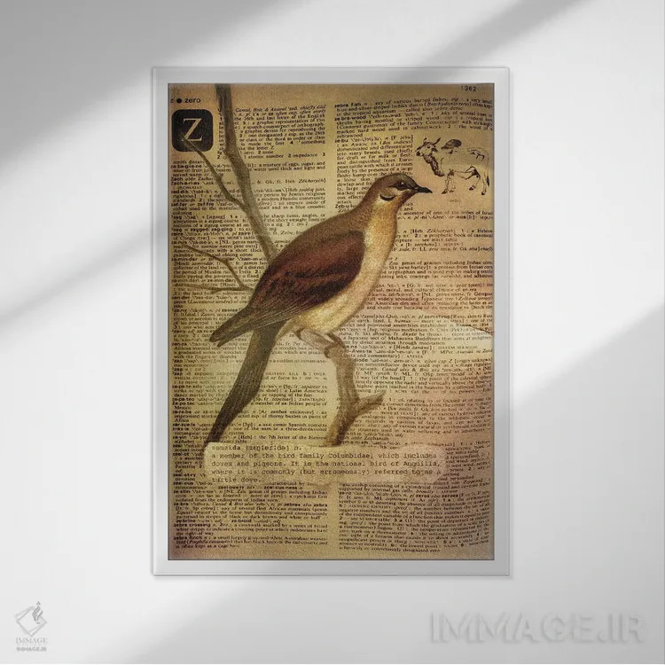 تابلو Z (حرف الفبا) اثر فایو بای فایو کالکتیو - نمای قابدار سفید