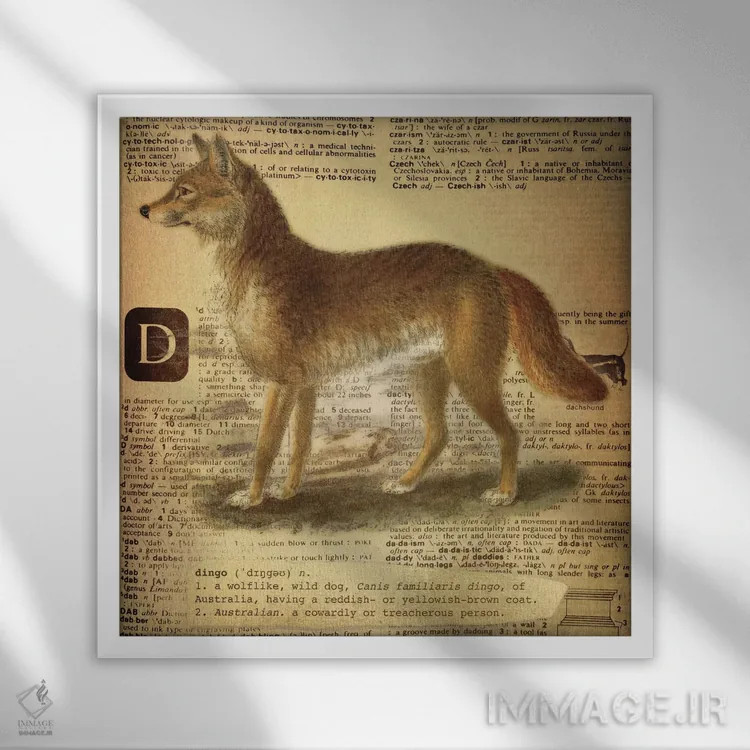 تابلو D (حرف الفبا) اثر فایو بای فایو کالکتیو - نمای قابدار سفید