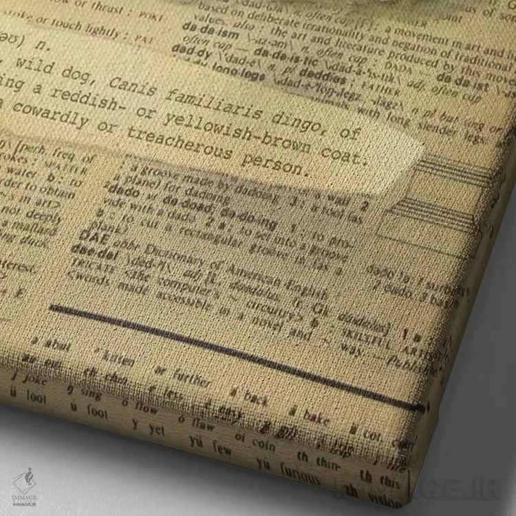 تابلو D (حرف الفبا) اثر فایو بای فایو کالکتیو - نمای نزدیک بافت بوم