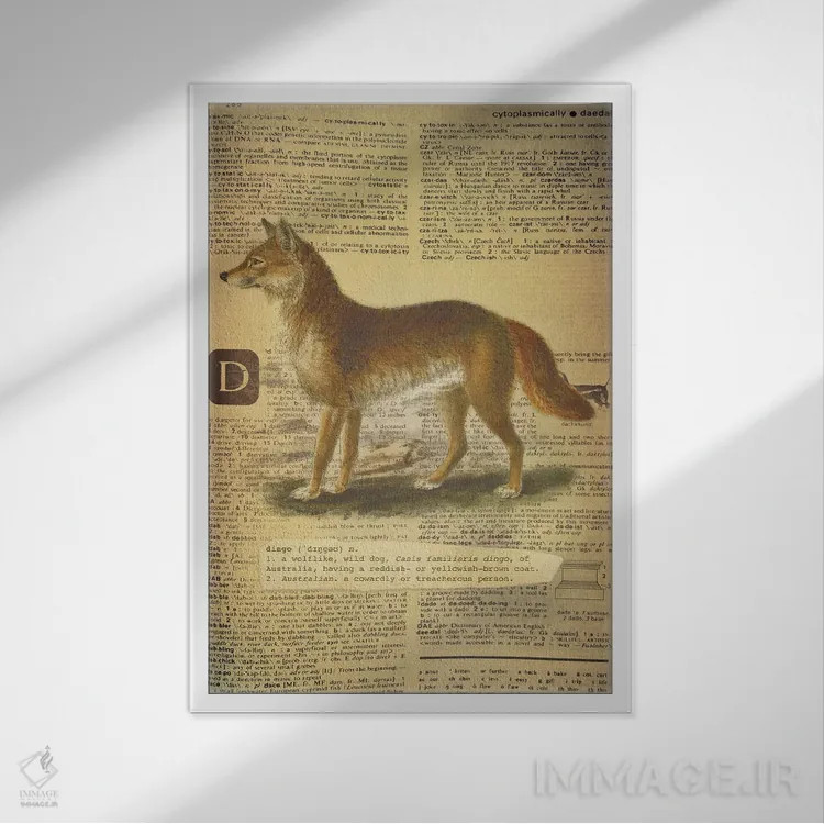 تابلو D (حرف الفبا) اثر فایو بای فایو کالکتیو - نمای قابدار سفید