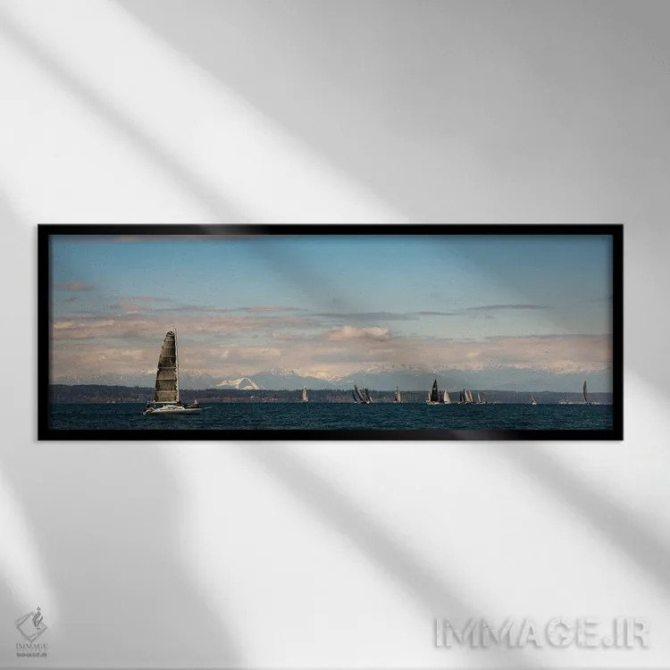 تابلو مرا با خود ببر اثر آرون متسون - نمای قابدار مشکی