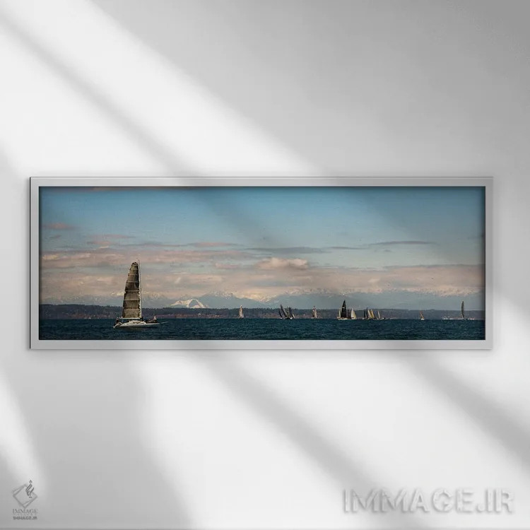 تابلو مرا با خود ببر اثر آرون متسون - نمای قابدار سفید