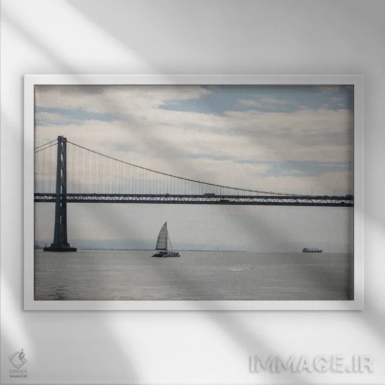 تابلو روزهای سپری شده اثر آرون متسون - نمای قابدار سفید