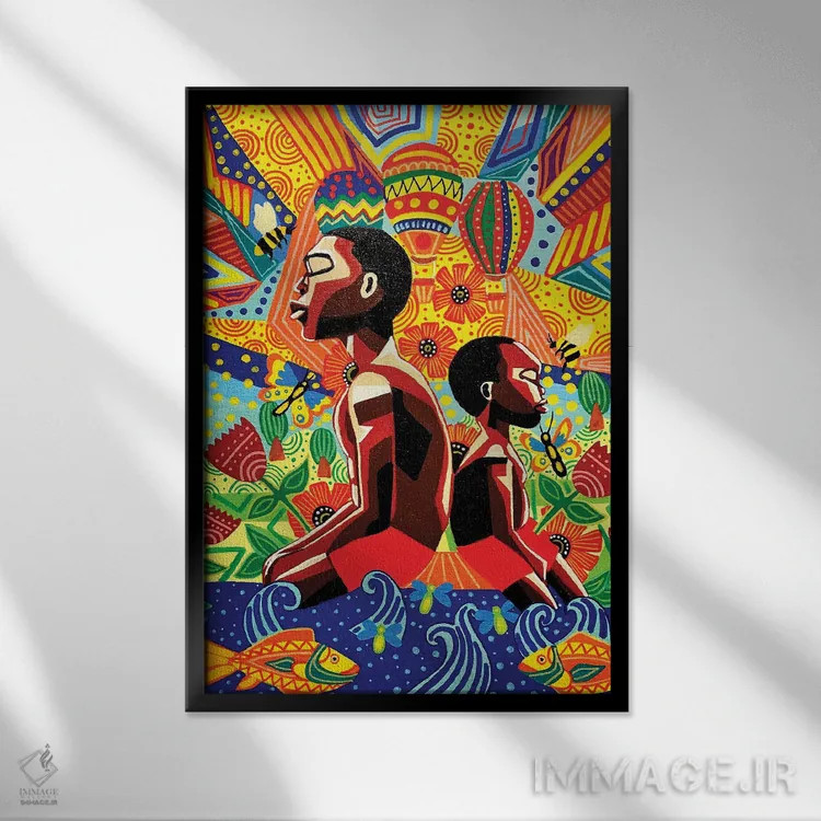 تابلو روزهایی که هیچ چیز اهمیت نداشت اثر آرون آلن - نمای قابدار مشکی