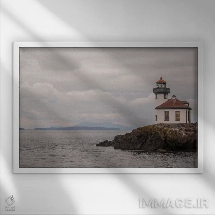 تابلو شبزندهداری اثر آرون متسون - نمای قابدار سفید