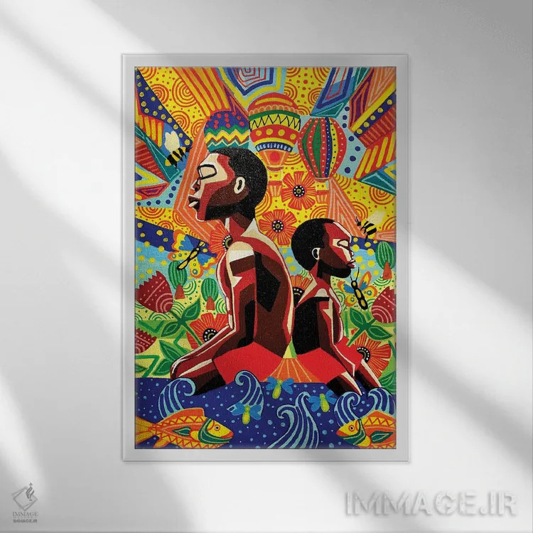 تابلو روزهایی که هیچ چیز اهمیت نداشت اثر آرون آلن - نمای قابدار سفید