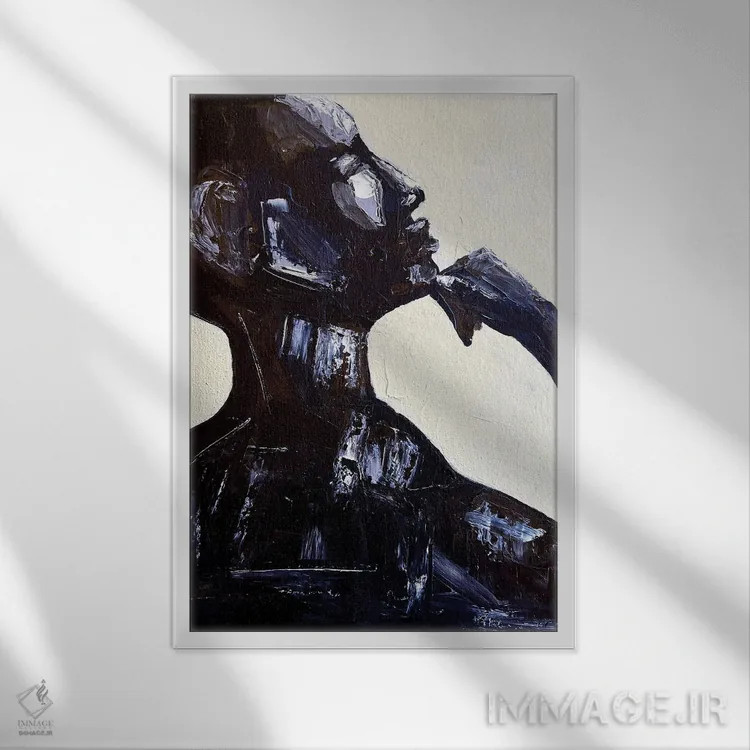 تابلو آگاهانه اثر آرون آلن - نمای قابدار سفید