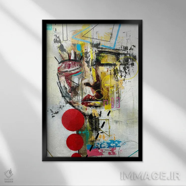 تابلو اُآسیس کویری اثر آرون آلن - نمای قابدار مشکی