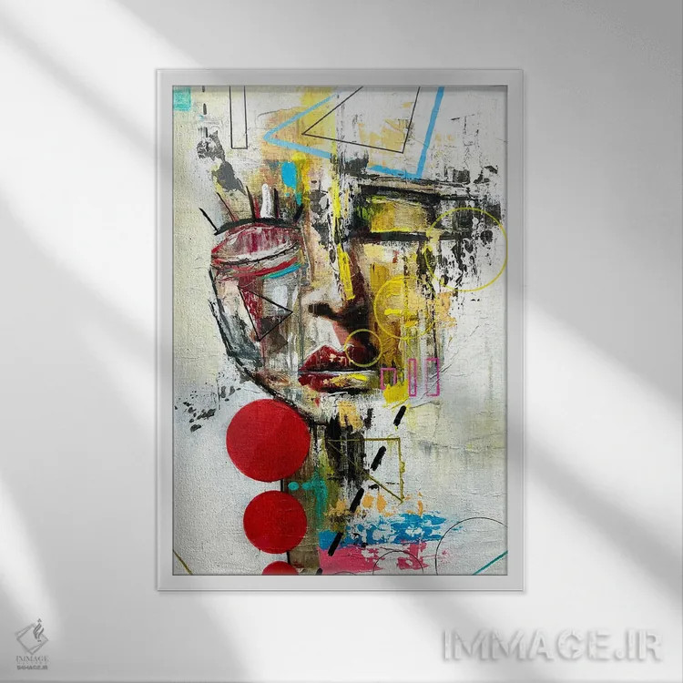 تابلو اُآسیس کویری اثر آرون آلن - نمای قابدار سفید