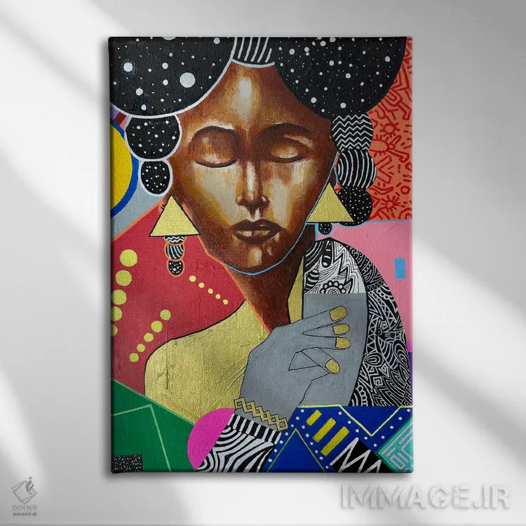 تابلو دخترانی شبیه ما اثر آرون آلن - نمای روبهرو روی دیوار