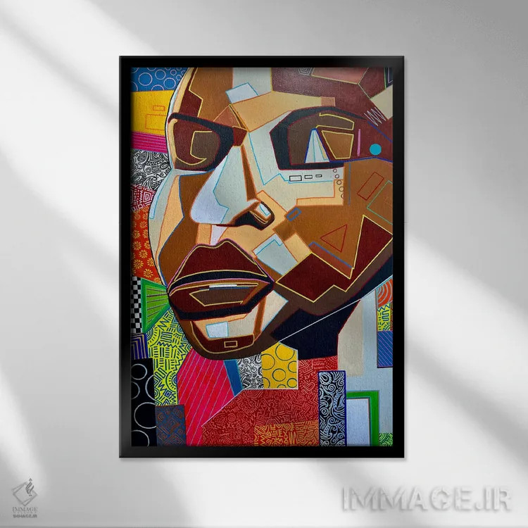 تابلو فقط میخواهم حضور داشته باشی اثر آرون آلن - نمای قابدار مشکی