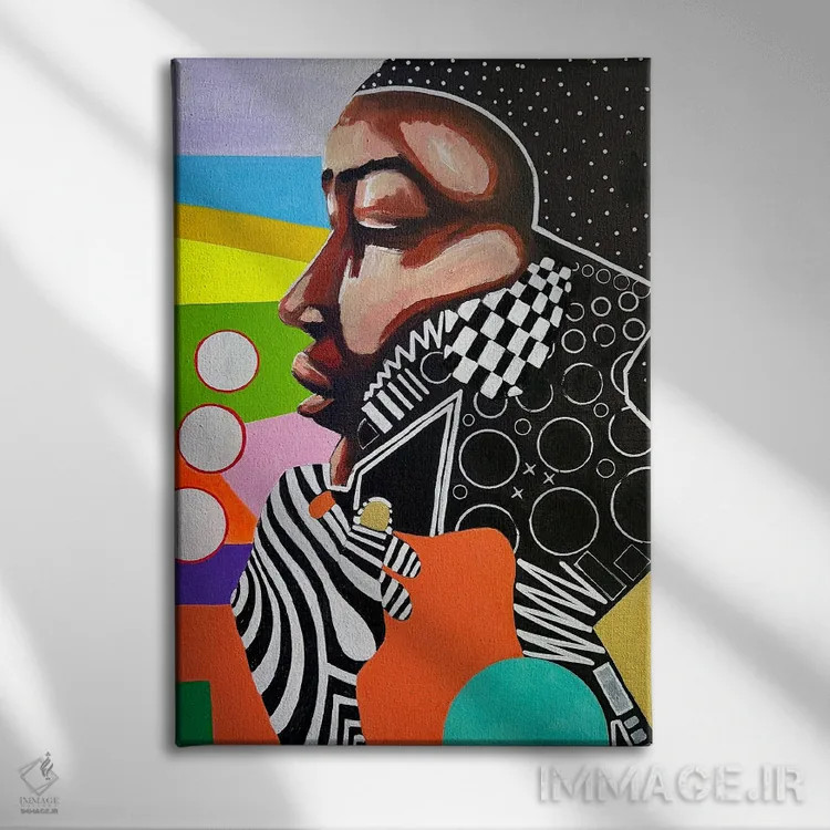 تابلو دیدگاه اثر آرون آلن - نمای روبهرو روی دیوار