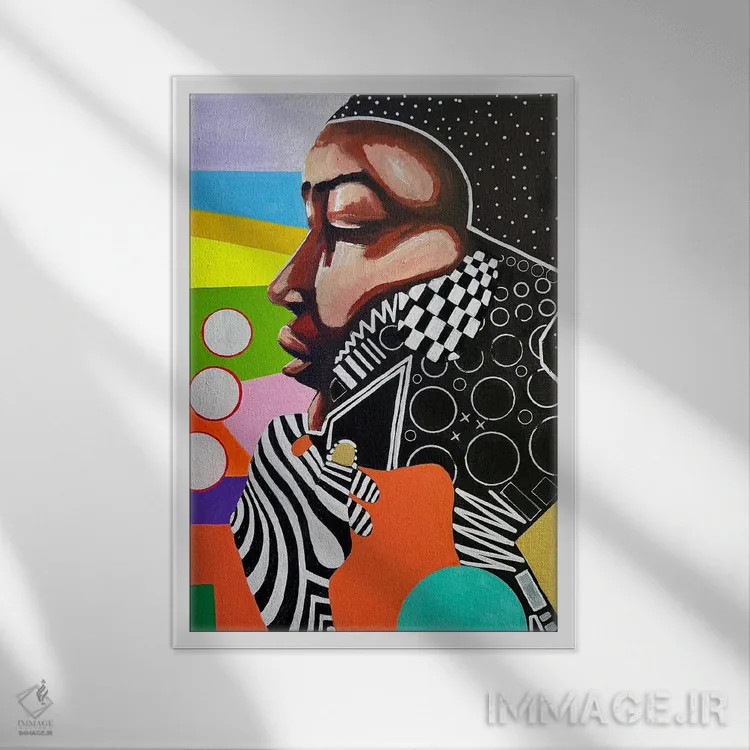 تابلو دیدگاه اثر آرون آلن - نمای قابدار سفید