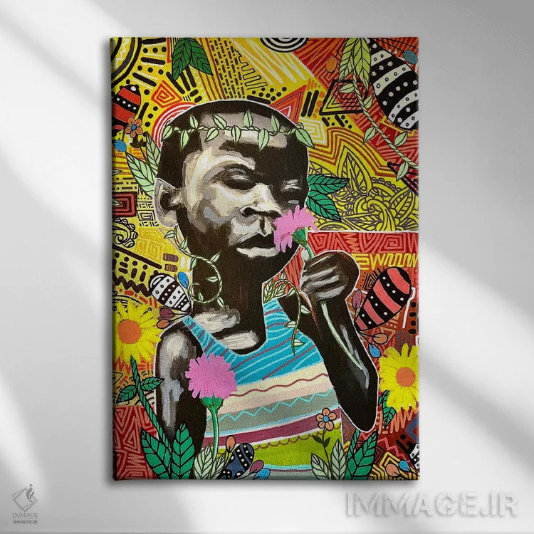 تابلو قدم زدن کنار اقیانوس اثر آرون آلن - نمای روبهرو روی دیوار