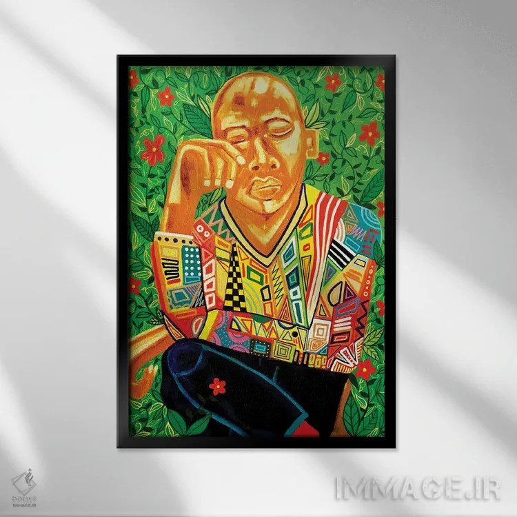 تابلو سپتامبرهای احساسی اثر آرون آلن - نمای قابدار مشکی