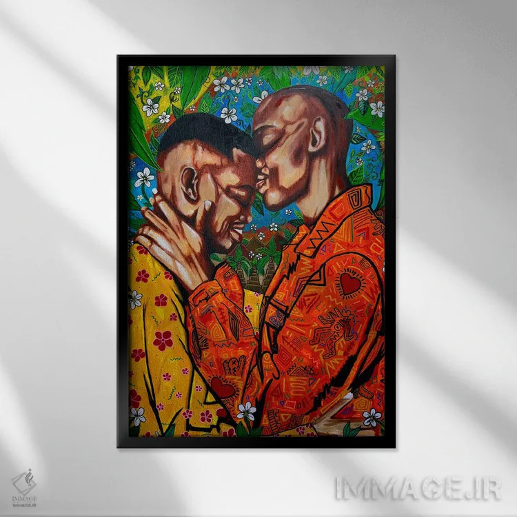 تابلو تو به من شادی میآوری اثر آرون آلن - نمای قابدار مشکی