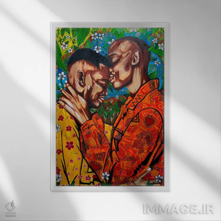 تابلو تو به من شادی میآوری اثر آرون آلن - نمای قابدار سفید