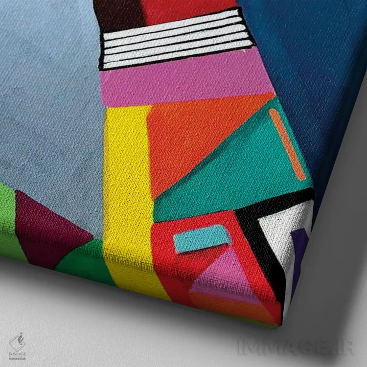 تابلو هر وقت که به یاد میآوری اثر آرون آلن - نمای نزدیک بافت بوم