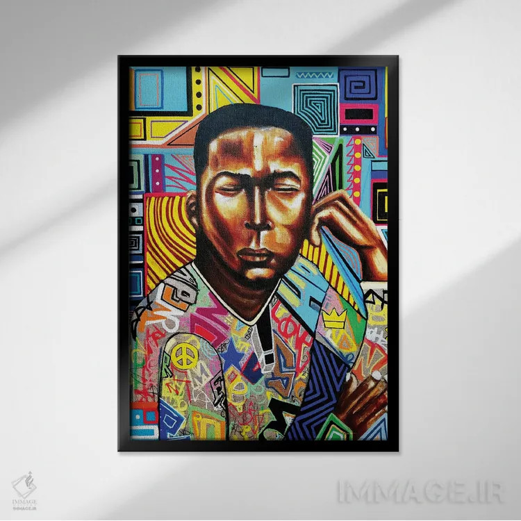 تابلو روزهای مدرسه اثر آرون آلن - نمای قابدار مشکی