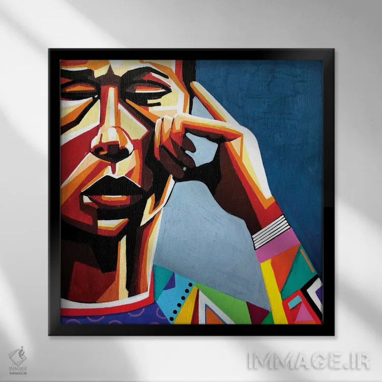 تابلو هر وقت که به یاد میآوری اثر آرون آلن - نمای قابدار مشکی