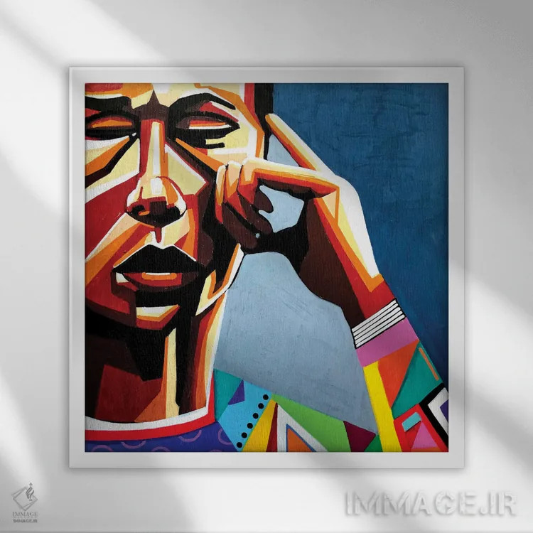 تابلو هر وقت که به یاد میآوری اثر آرون آلن - نمای قابدار سفید