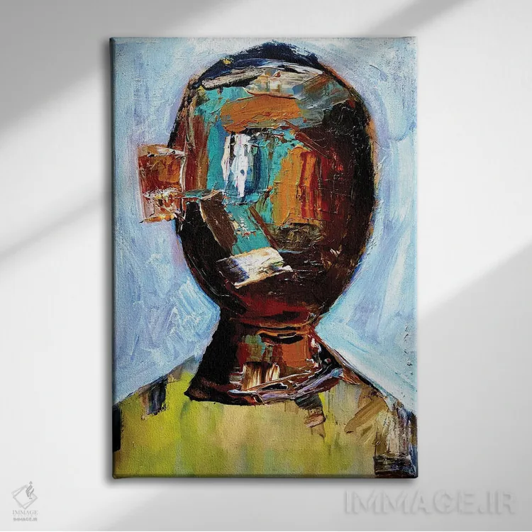 تابلو فراتر از نورها اثر آرون آلن - نمای روبهرو روی دیوار