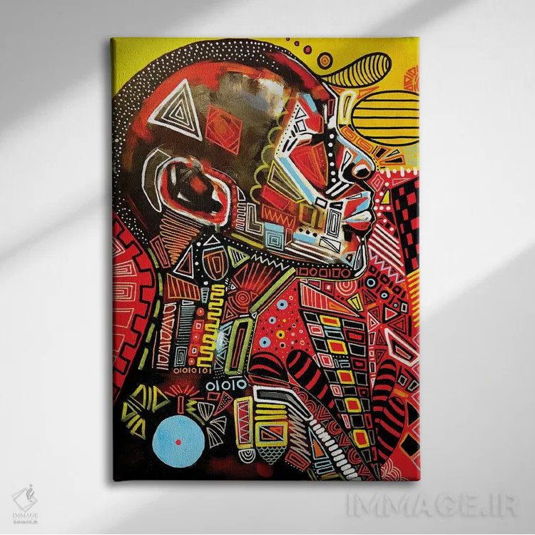 تابلو همه چیز میتوانست خیلی ساده باشد اثر آرون آلن - نمای روبهرو روی دیوار