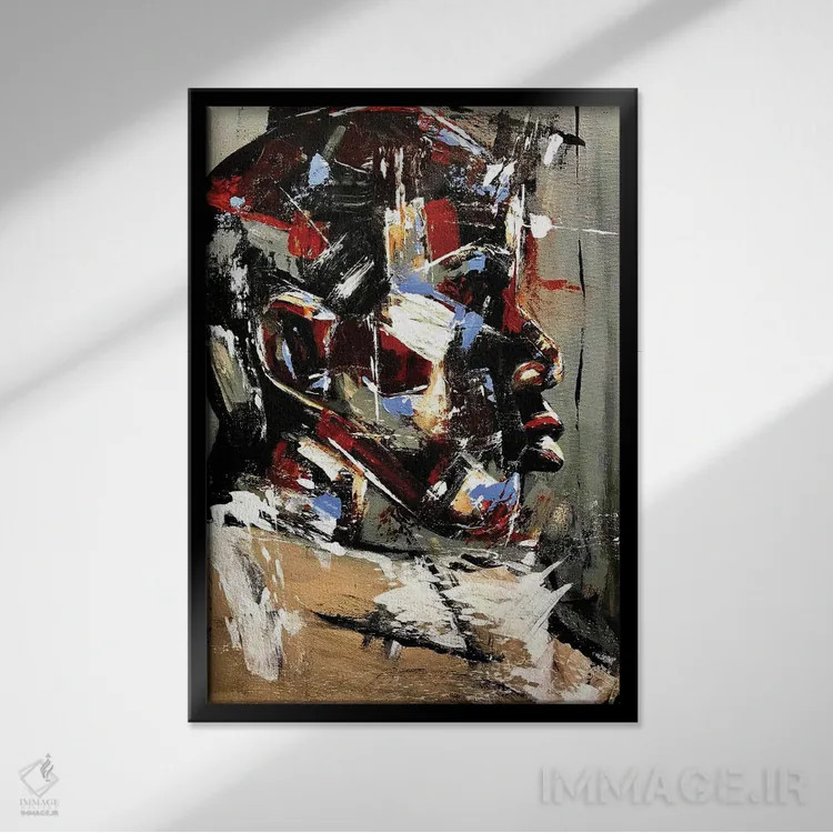 تابلو هر آنچه میخواستم اثر آرون آلن - نمای قابدار مشکی